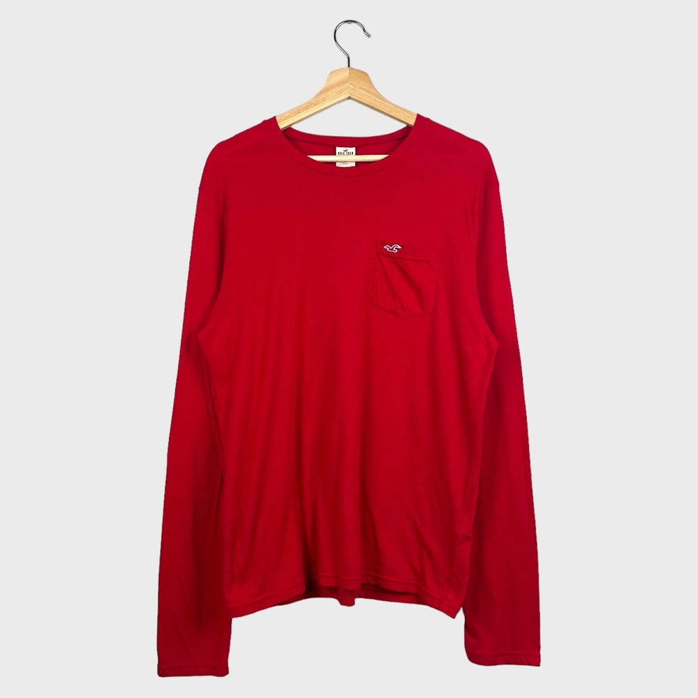 Hollister Red Long Sleeve T-Shirt